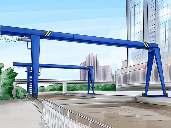 廣西欽州龍門吊租賃廠家 16T單梁龍門吊軌距