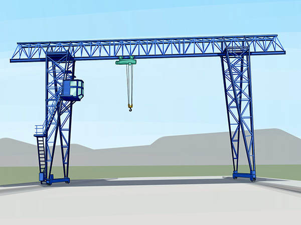 四川德陽(yáng)龍門吊廠家出租30t雙梁吊鉤門式起重機(jī)