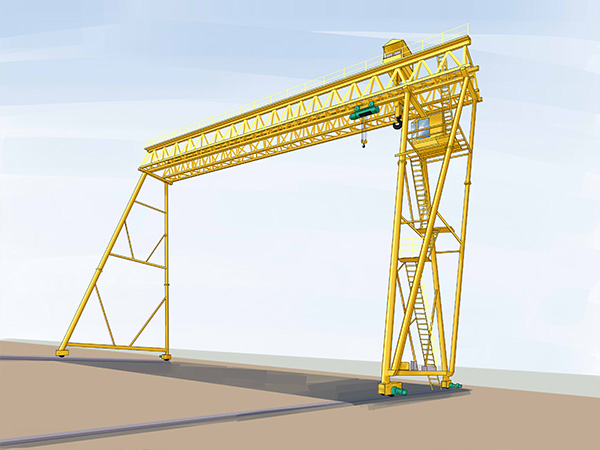 廣東興寧龍門吊租賃廠家10噸龍門吊軌道用多大鋼